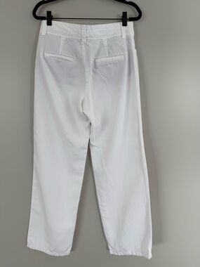 Crisp White wide leg pant
